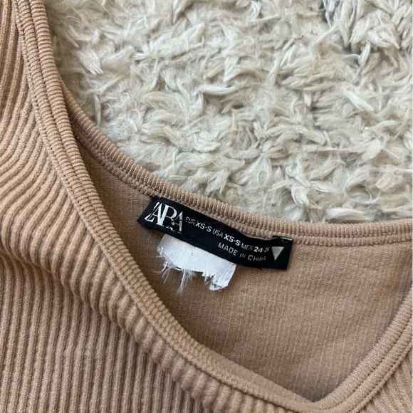 Zara One Shoulder Crop Top - Picture 2 of 3